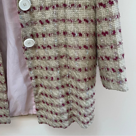 Y2K tweed longline blazer / jacket - Picture 2 of 10